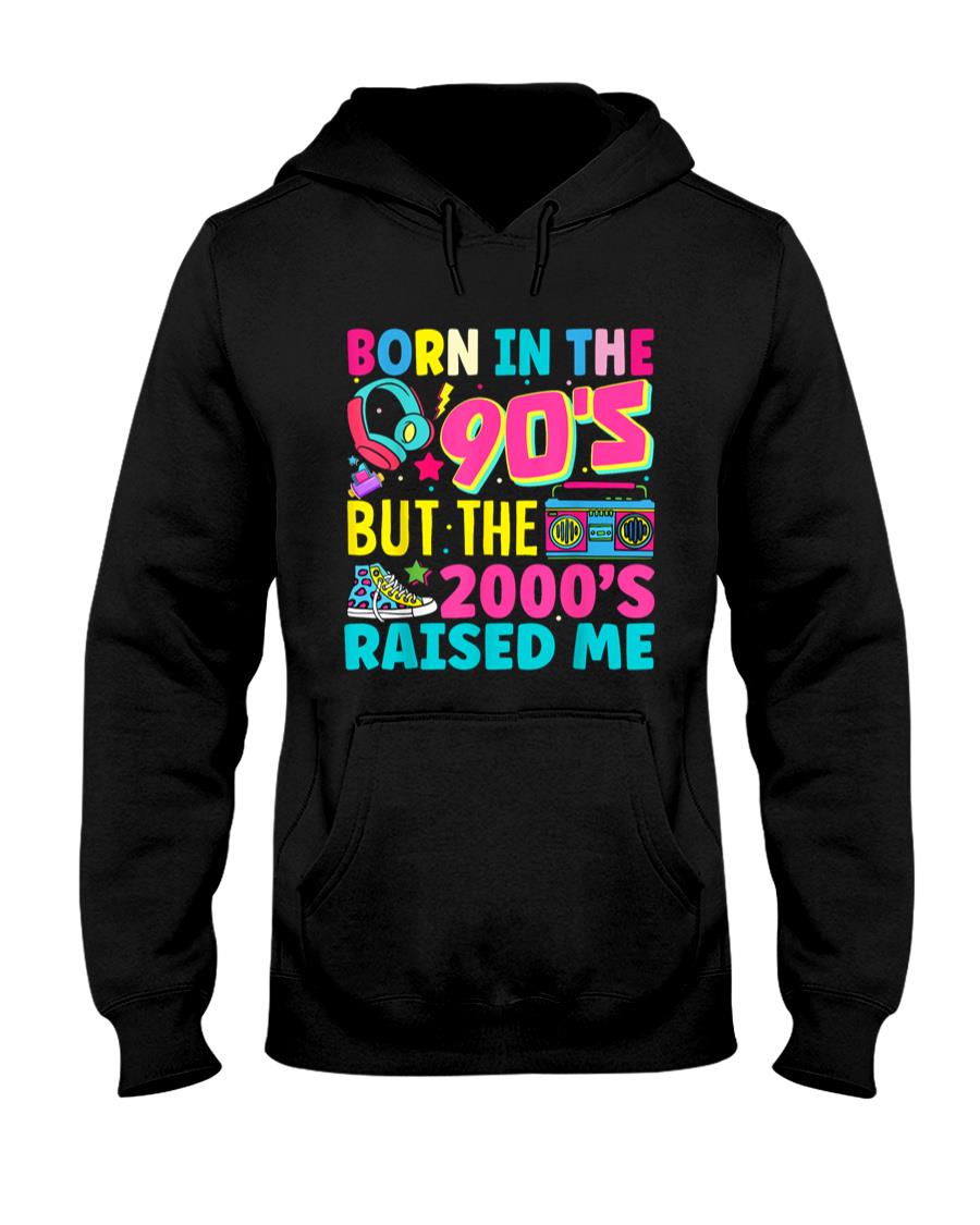Retro Nostalgia - Born In The 90's But The 2000's Raised Me Y2K Nostalgia T-Shirt