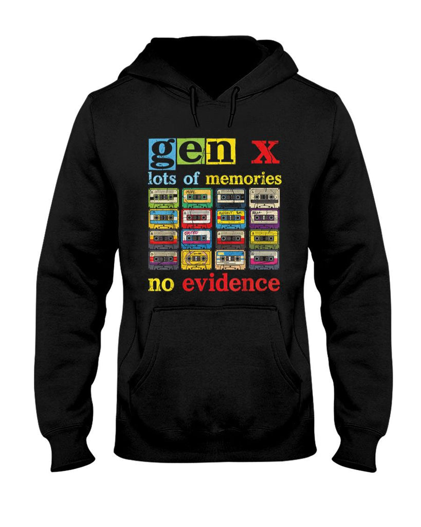Retro Nostalgia - Gen X Lots of Memories No Evidence Retro Nostalgia Humor T-Shirt