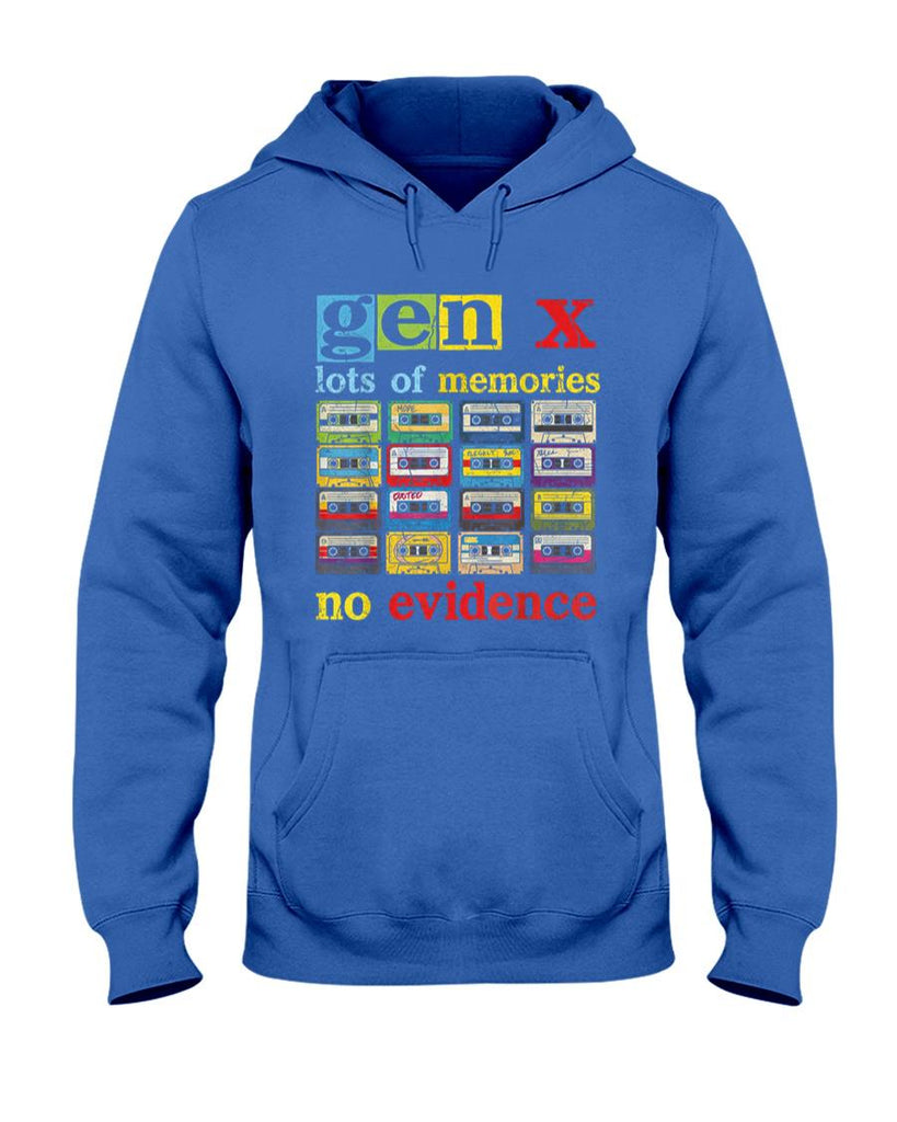 Retro Nostalgia - Gen X Lots of Memories No Evidence Retro Nostalgia Humor T-Shirt