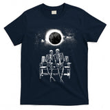 Funny Skeleton Couple Scary Horror Halloween Trick Or Treat T-Shirt