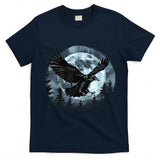 Halloween Raven Forest Spooky Moon Trick Or Treat Artwork T-Shirt