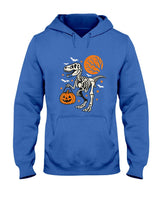Funny Dinosaur Skeleton Halloween Pumpkin Trick Or Treat T-Shirt