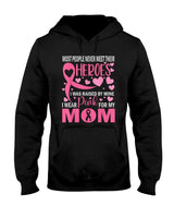 I Wear Pink For My Mom Breast Cancer Awareness Kids Support T-Shirt