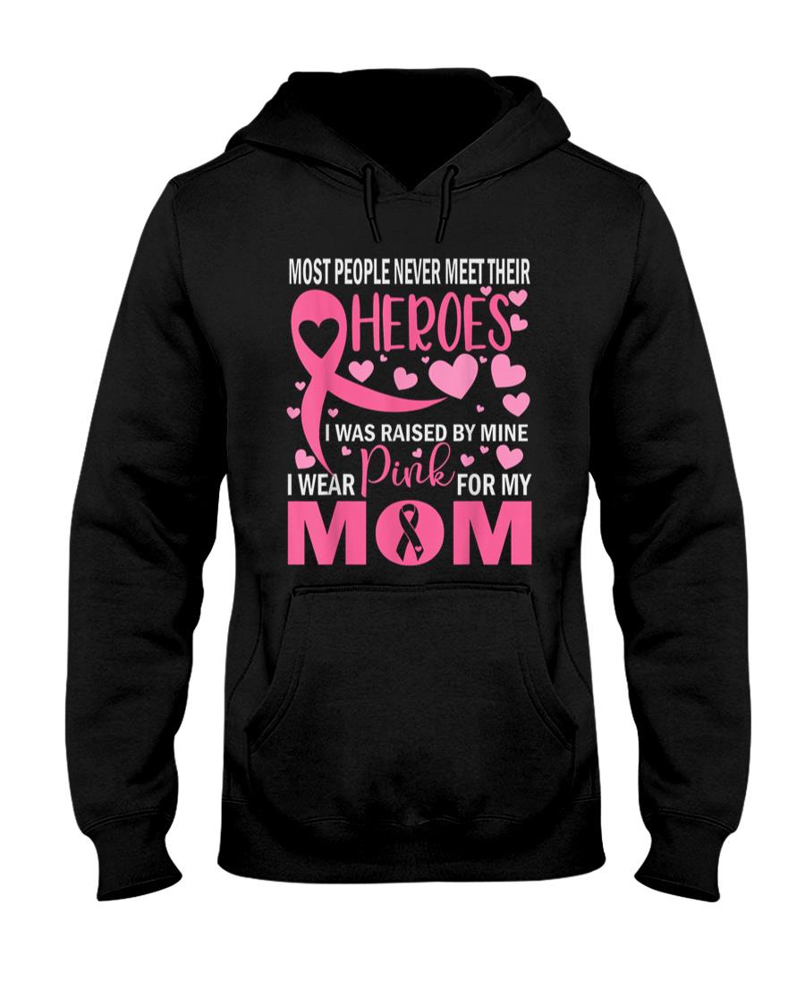 I Wear Pink For My Mom Breast Cancer Awareness Kids Support T-Shirt