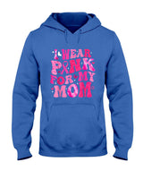 I Wear Pink For My Mom Breast Cancer Support Squad Kid Women T-Shirt