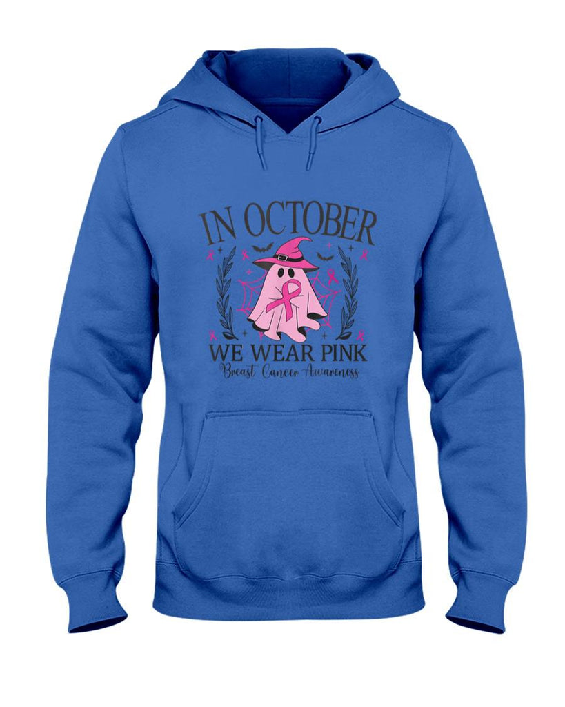 In October We Wear Pink Breast Cancer Awareness pink ribbon T-Shirt