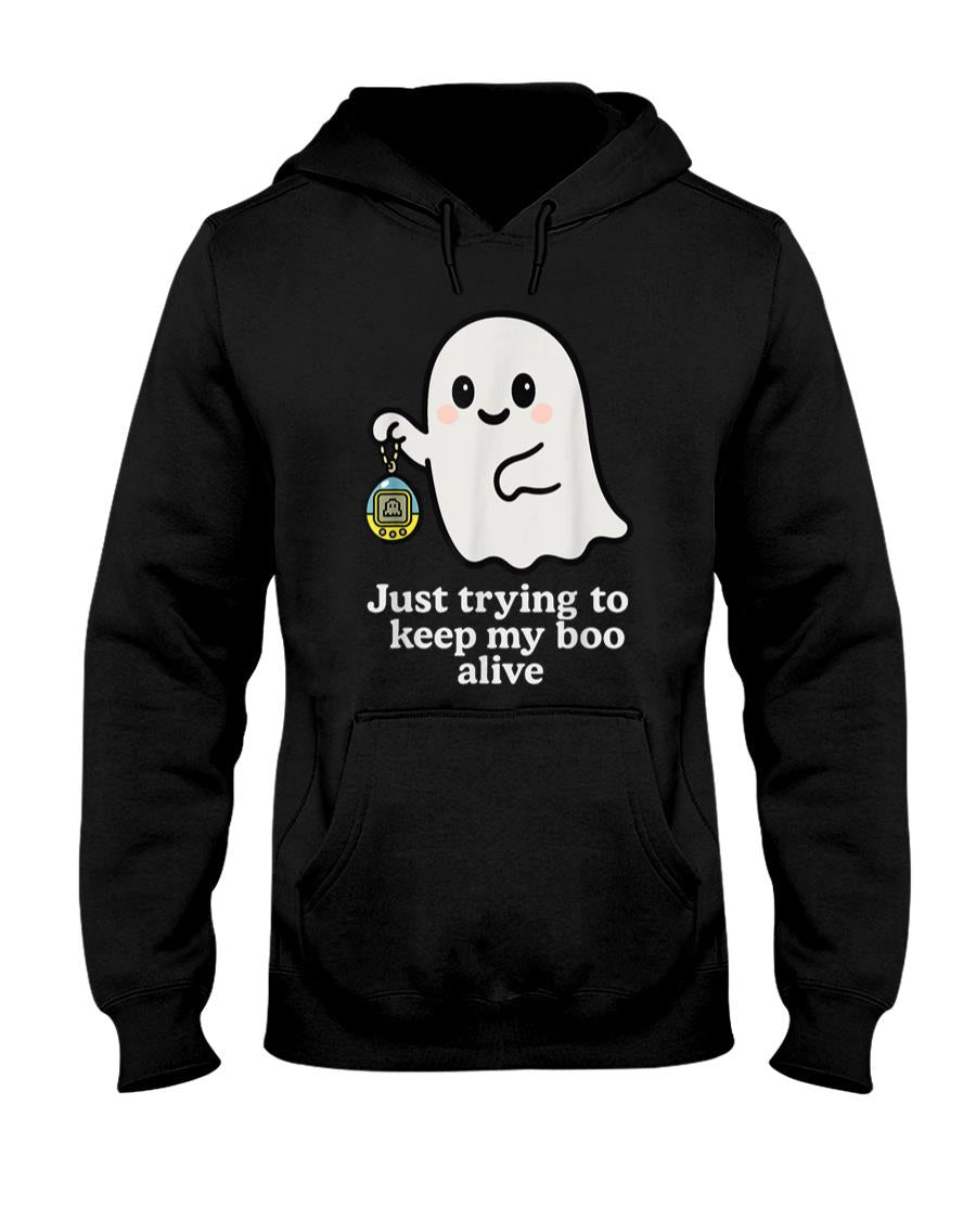 Retro Nostalgia - Funny Ghost Keep Boo Alive Halloween 90s Retro Nostalgia T-Shirt