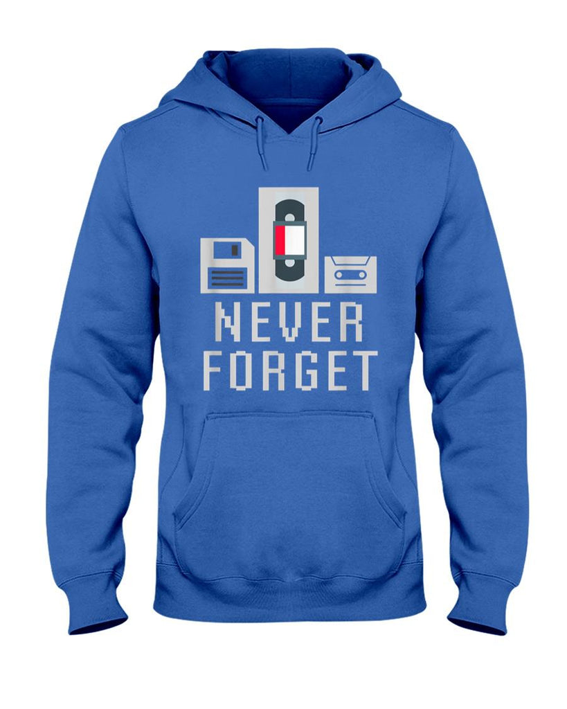 Retro Nostalgia - Never Forget Retro Floppy Disk Video Tape Cassette Nostalgia T-Shirt