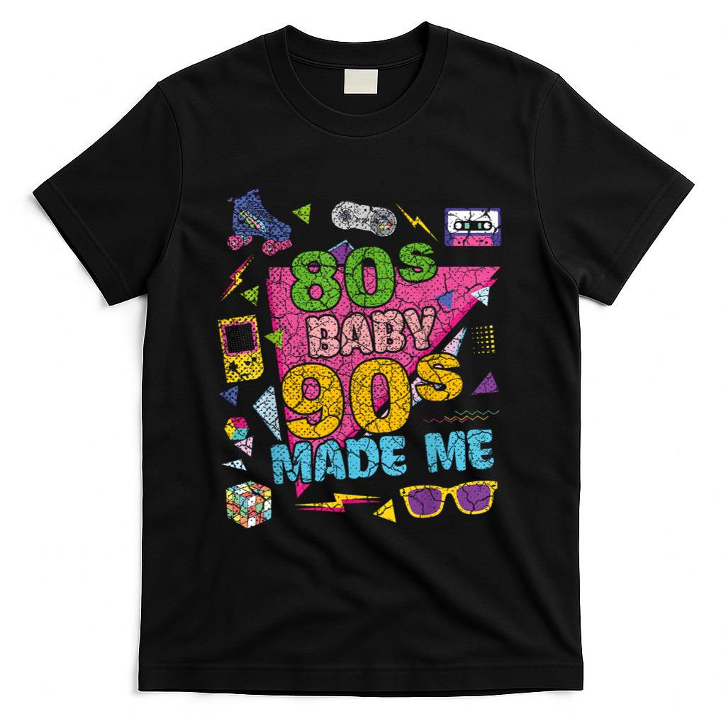 Retro Nostalgia - Vintage Retro 80's Baby 90's Made Me 1980s 1990s Nostalgia T-Shirt