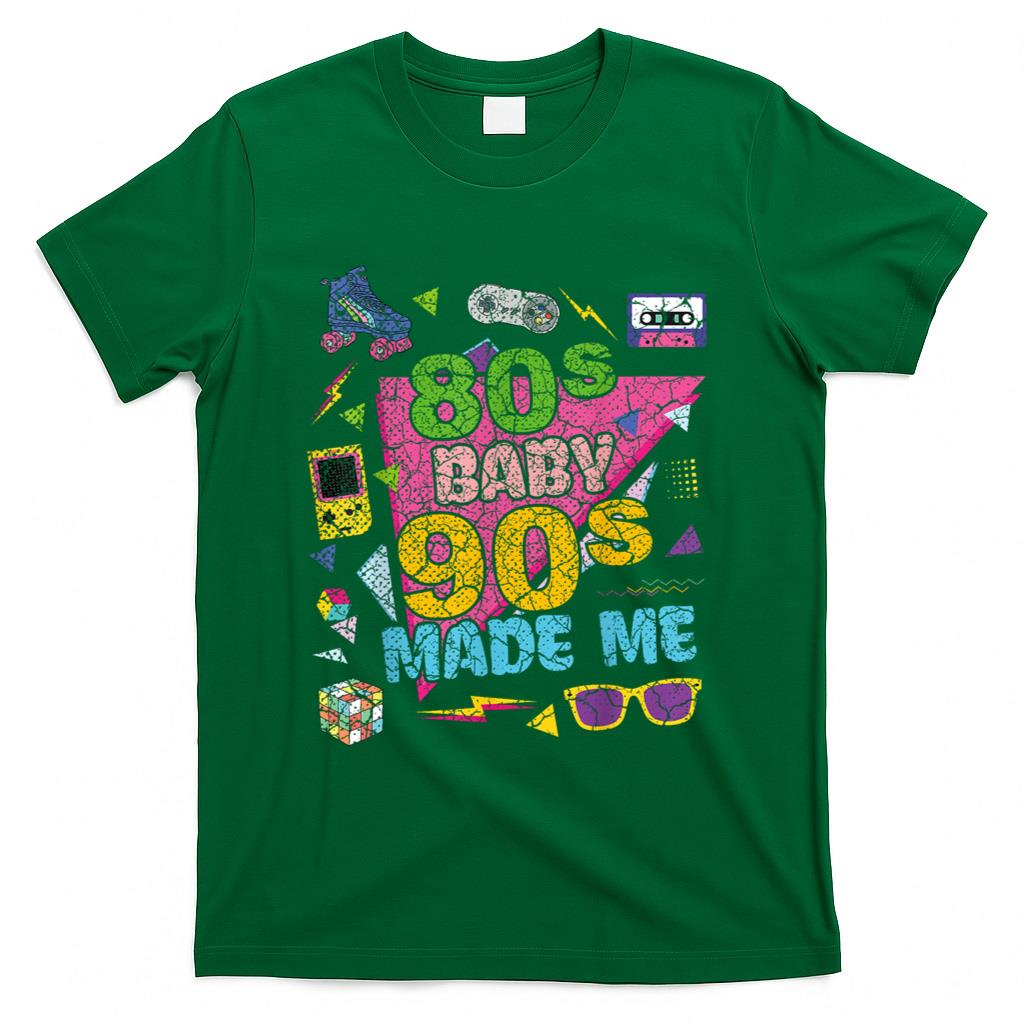 Retro Nostalgia - Vintage Retro 80's Baby 90's Made Me 1980s 1990s Nostalgia T-Shirt