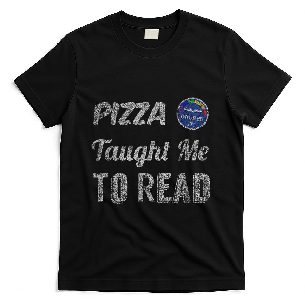 Retro Nostalgia - Booked It! - Pizza Taught Me To Read T-Shirt