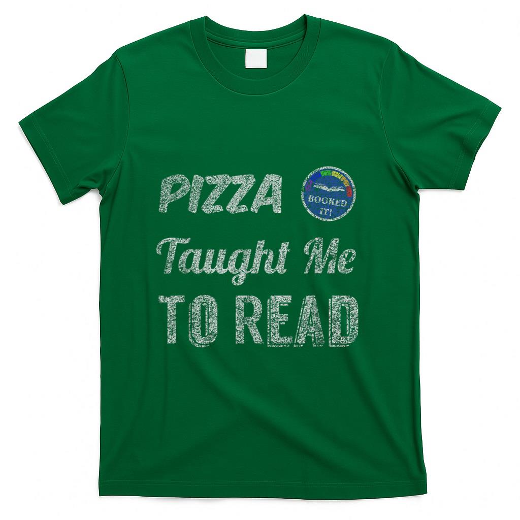 Retro Nostalgia - Booked It! - Pizza Taught Me To Read T-Shirt