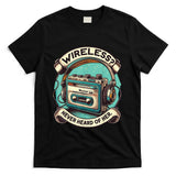Retro Nostalgia - Wireless Never Heard Of Her Vintage Walkman Nostalgia Retro T-Shirt