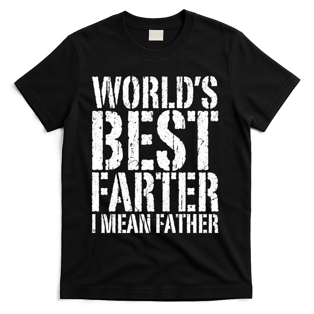 WorldS Best Farter I Mean Father Funny Gift Fathers Day Great Gift T-Shirt