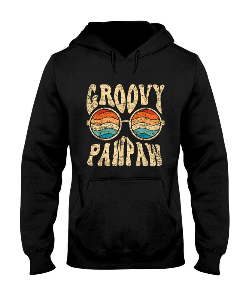 Retro Nostalgia - Groovy Pawpaw 70s Aesthetic Nostalgia 1970's Retro Grandpa T-Shirt
