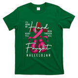 Breast Cancer Awareness Christian Hard Fought Hallelujah God T-Shirt