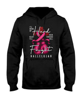 Breast Cancer Awareness Christian Hard Fought Hallelujah God T-Shirt