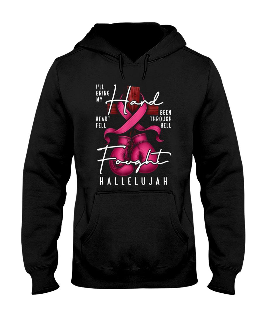 Breast Cancer Awareness Christian Hard Fought Hallelujah God T-Shirt