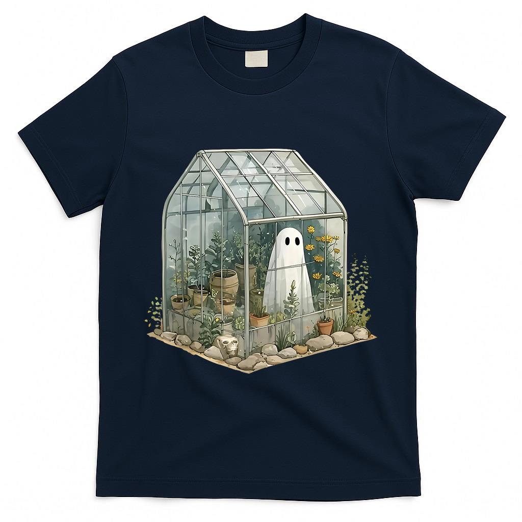 Funny Ghost Spooky Season Plant Trick Or Treat Halloween T-Shirt