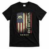 Usa American Flag - Wrestling Dad Cute Gift T-Shirt