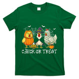 Chick Or Treat Funny Halloween Pumpkin Ghost Spooky Chicken T-Shirt