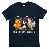 Chick Or Treat Funny Halloween Pumpkin Ghost Spooky Chicken T-Shirt