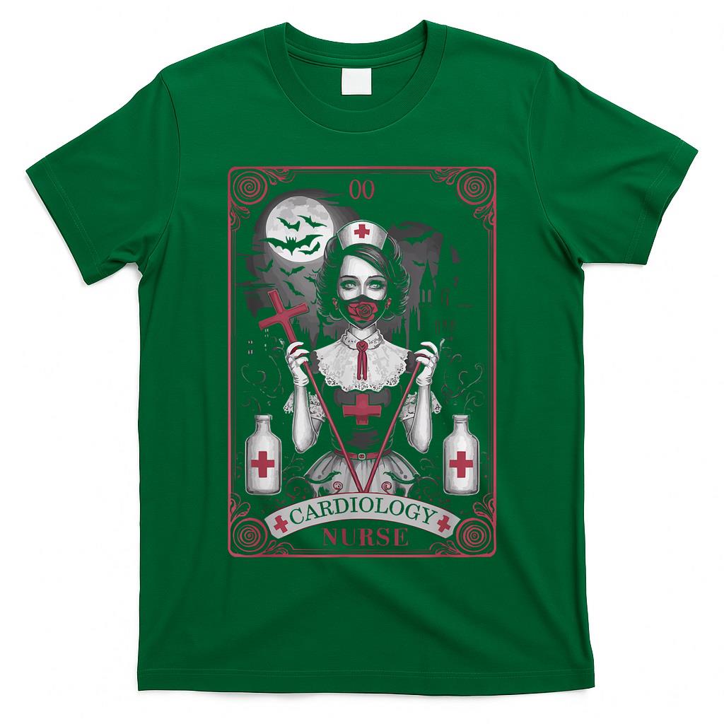 Cardiology Nurse Halloween Spooky Nursing Trick Or Treat T-Shirt