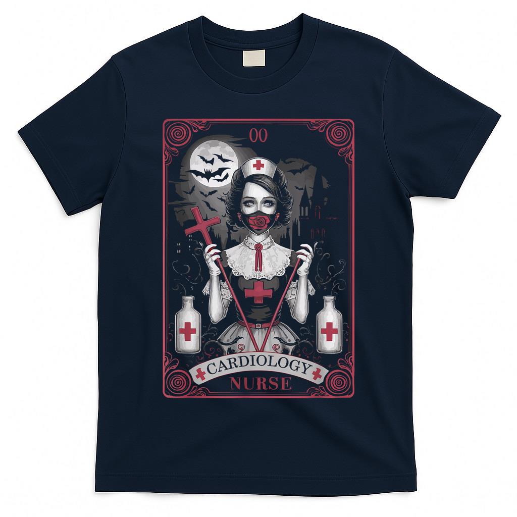 Cardiology Nurse Halloween Spooky Nursing Trick Or Treat T-Shirt