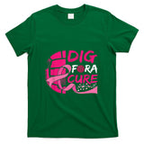 Dig For A Cure Breast Cancer Awareness Volleyball Pink T-Shirt