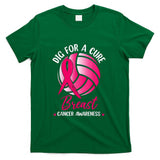 Dig For Cure Ribbon Volleyball Breast Cancer Awareness Pink T-Shirt