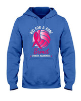 Dig For Cure Ribbon Volleyball Breast Cancer Awareness Pink T-Shirt