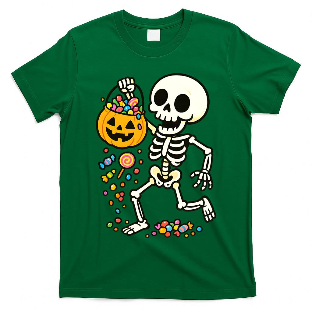 Trick or Treat Skeleton Classic T-Shirt