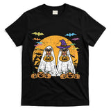 Ghost Dog Pumpkin Halloween Costume Puppy Trick Or Treat  for Men Women Kids T-Shirt