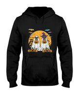 Ghost Dog Pumpkin Halloween Costume Puppy Trick Or Treat  for Men Women Kids T-Shirt