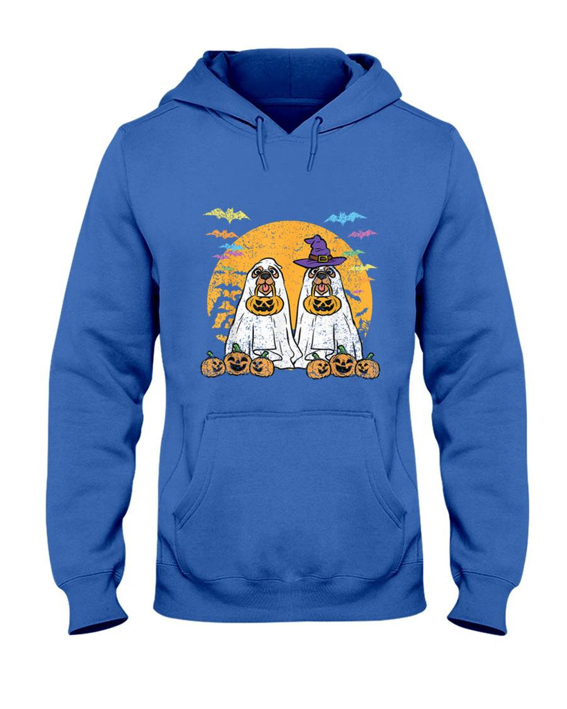 Ghost Dog Pumpkin Halloween Costume Puppy Trick Or Treat  for Men Women Kids T-Shirt