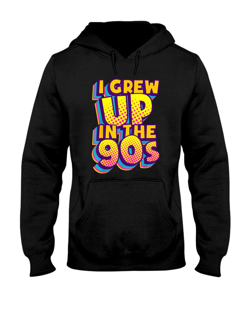 Retro Nostalgia - I Grew Up In The 90s Retro Nostalgia Vintage Throwback Style T-Shirt