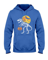 Dinosaur Skeleton Halloween Candy Holder For Trick Or Treat T-Shirt