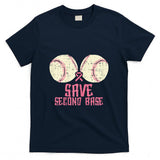 Save Baseball Boobs Softball Funny Breast Cancer Women Gift T-Shirt
