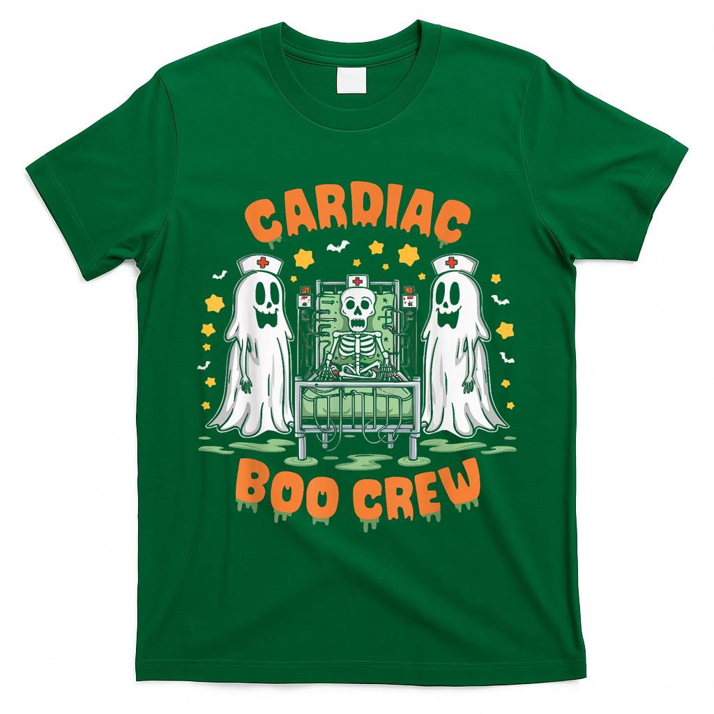 Cardiac Nurse Halloween Spooky Nursing Trick Or Treat T-Shirt