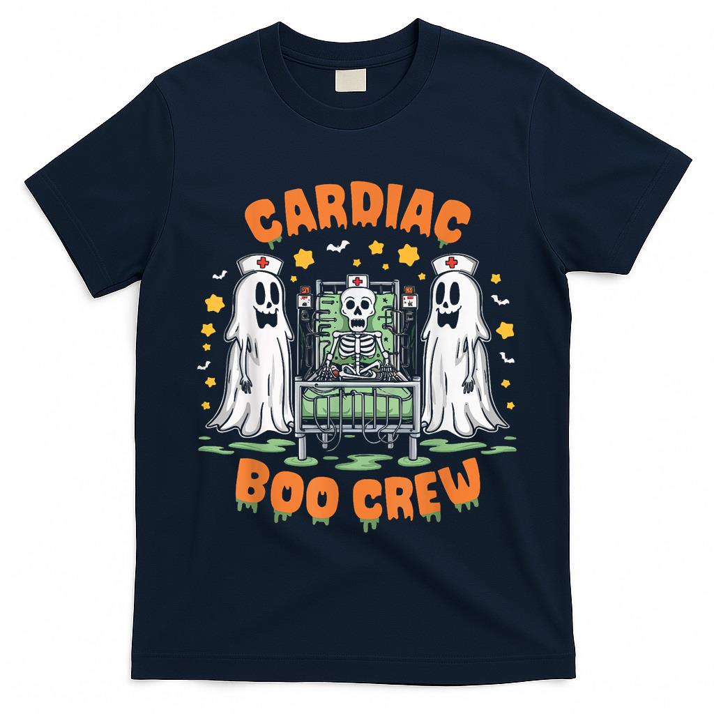 Cardiac Nurse Halloween Spooky Nursing Trick Or Treat T-Shirt