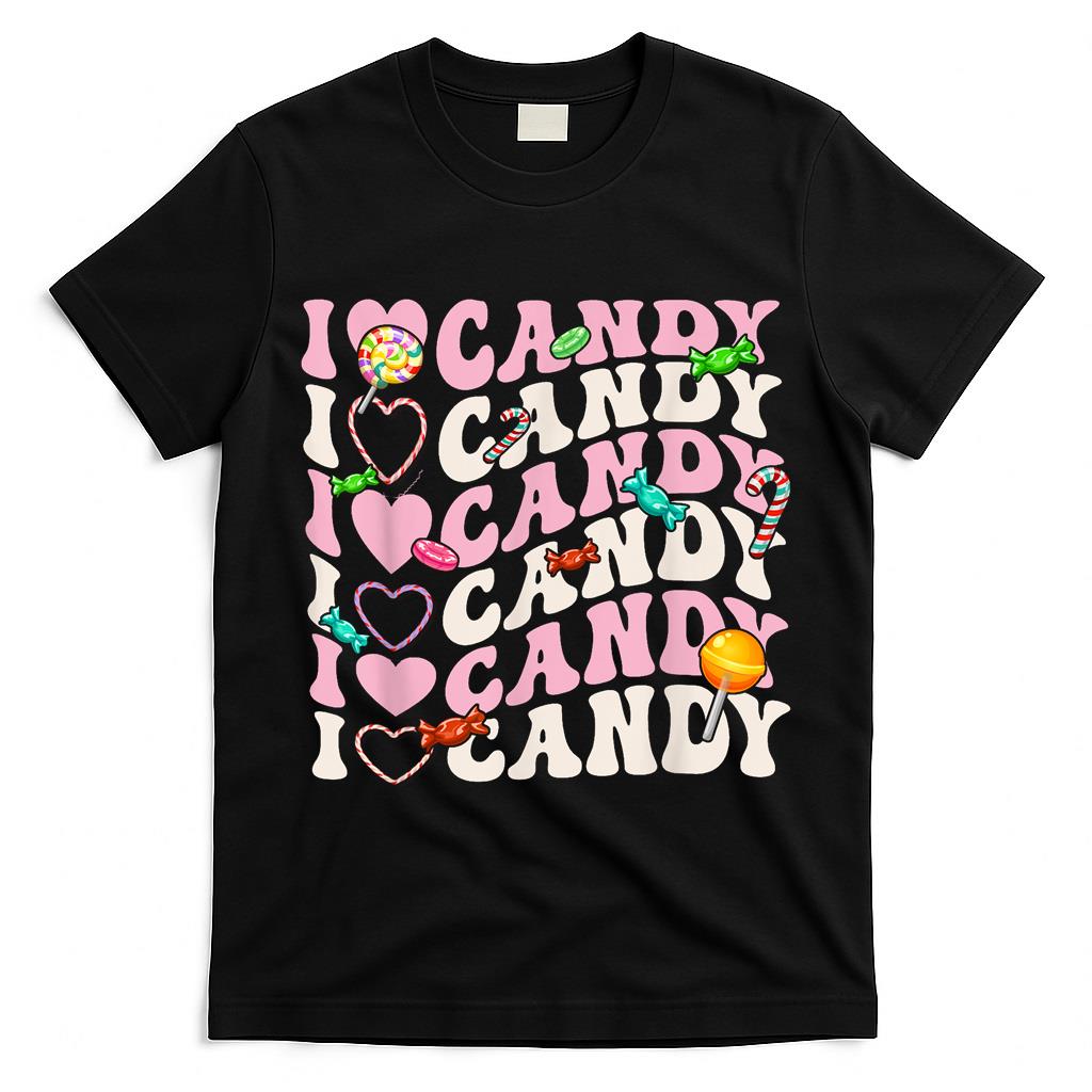 I Love Candy Halloween Party Cute Trick or Treat Candyland T-Shirt