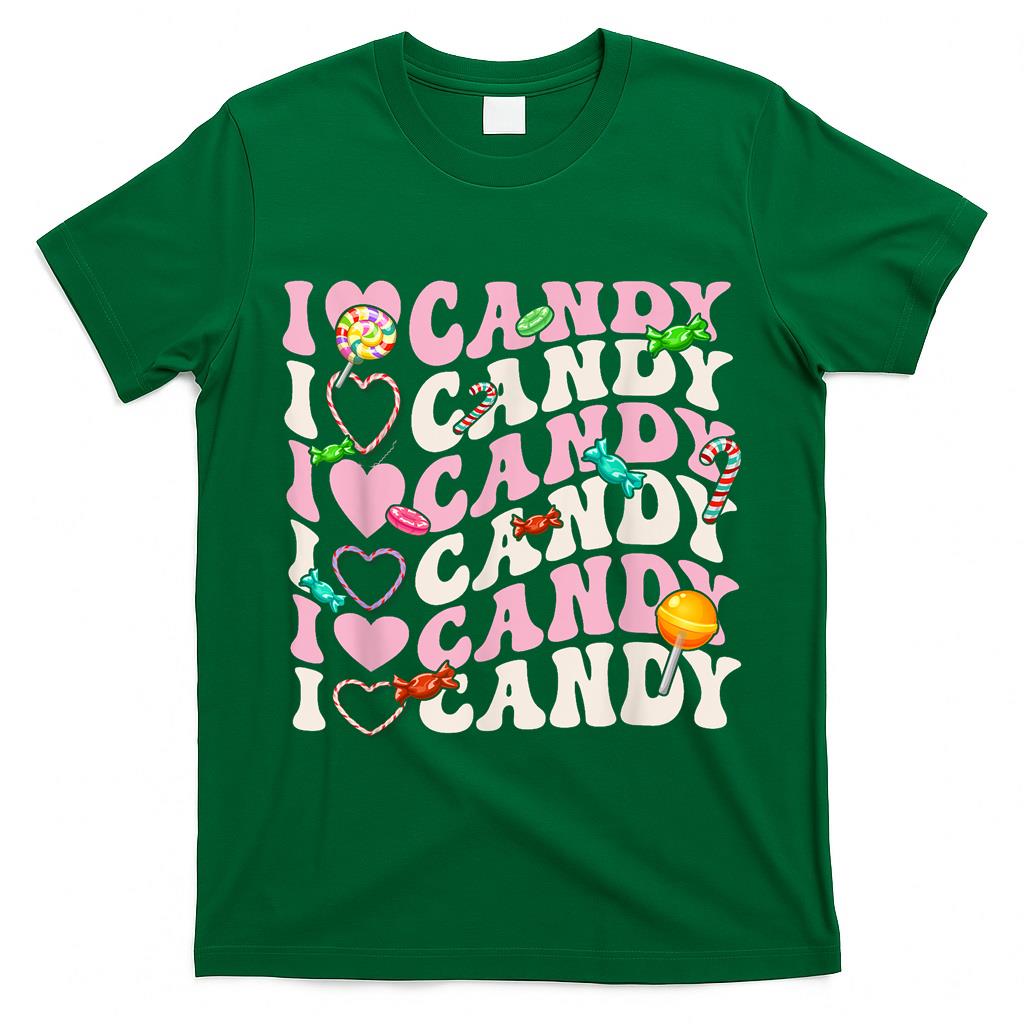 I Love Candy Halloween Party Cute Trick or Treat Candyland T-Shirt