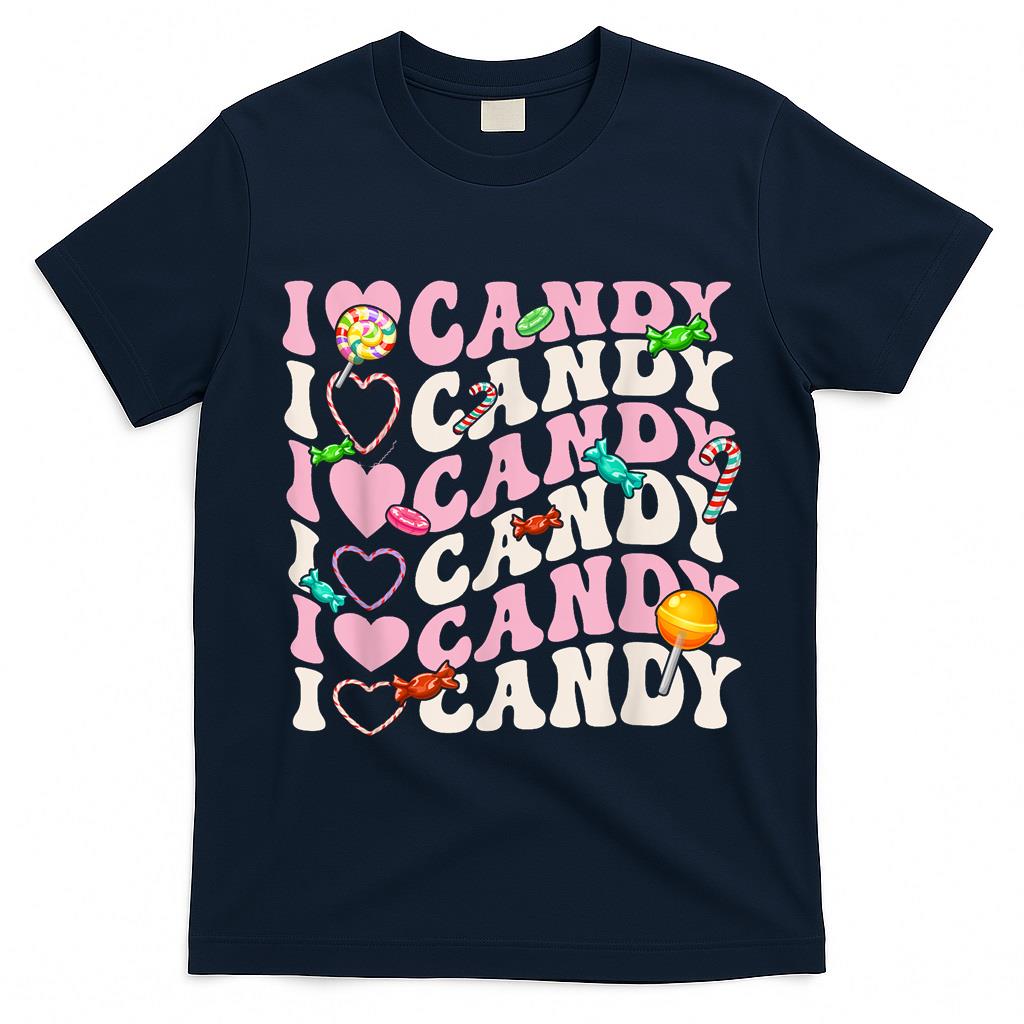 I Love Candy Halloween Party Cute Trick or Treat Candyland T-Shirt