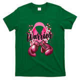 Warrior Boxing Gloves Pink Ribbon Breast Cancer Awareness T-Shirt