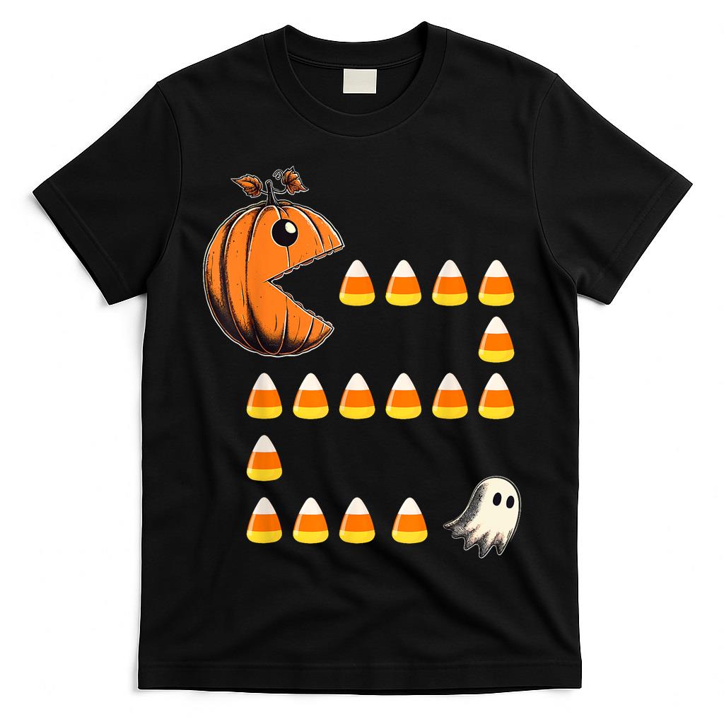 Funny Halloween Pumpkin Candy Corn Trick or Treat T-Shirt