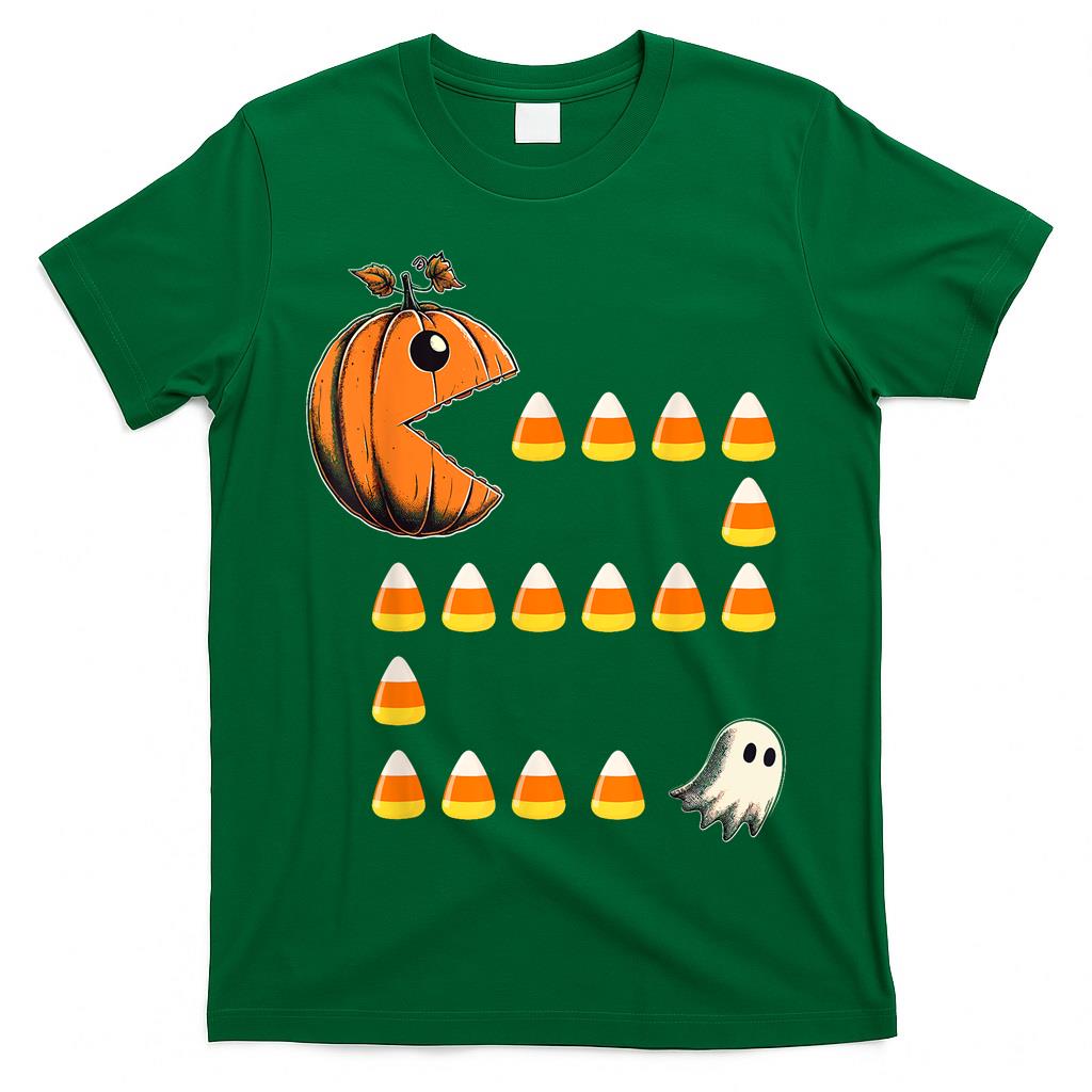 Funny Halloween Pumpkin Candy Corn Trick or Treat T-Shirt