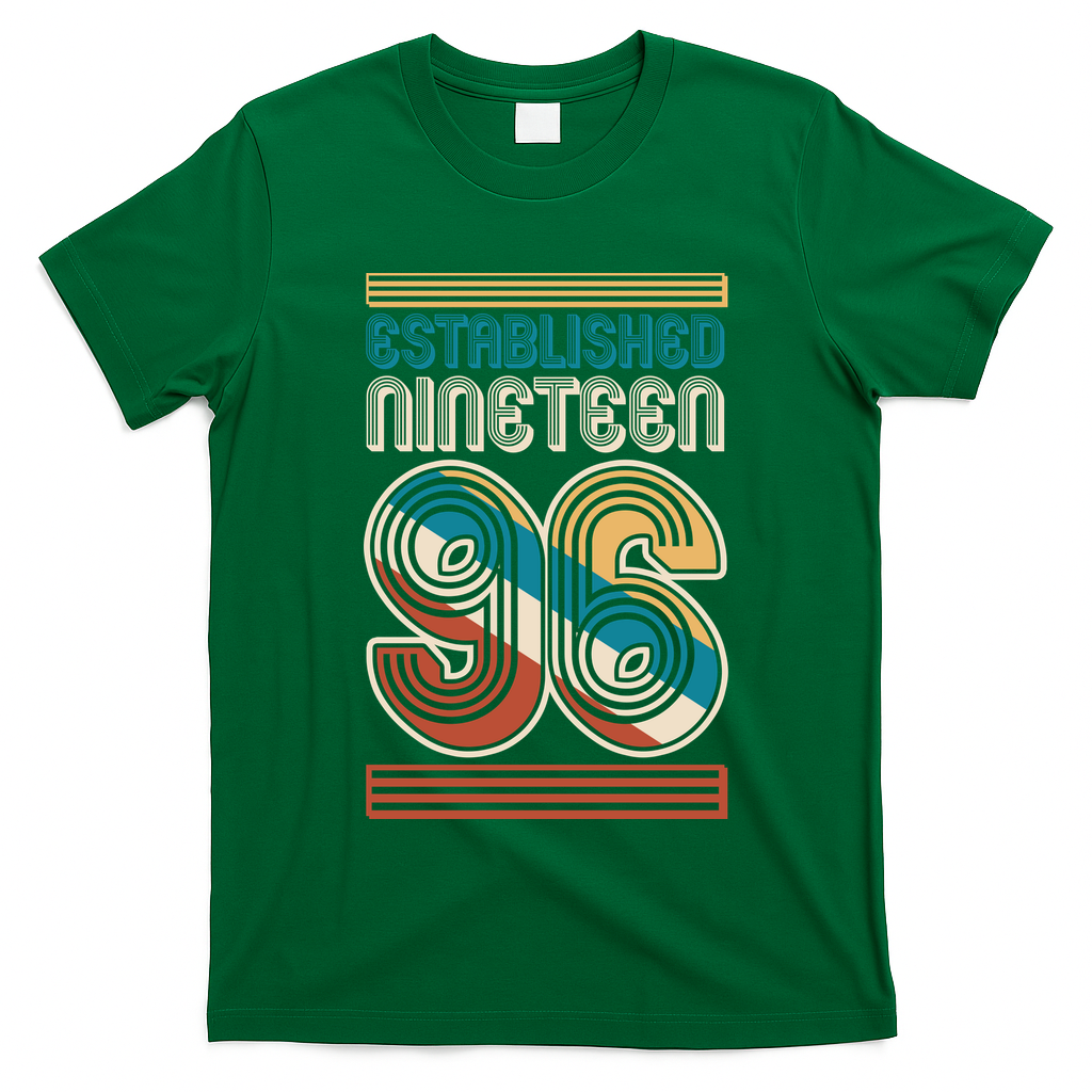 30th Birthday 1996 Established Nineteen 96 T-Shirt