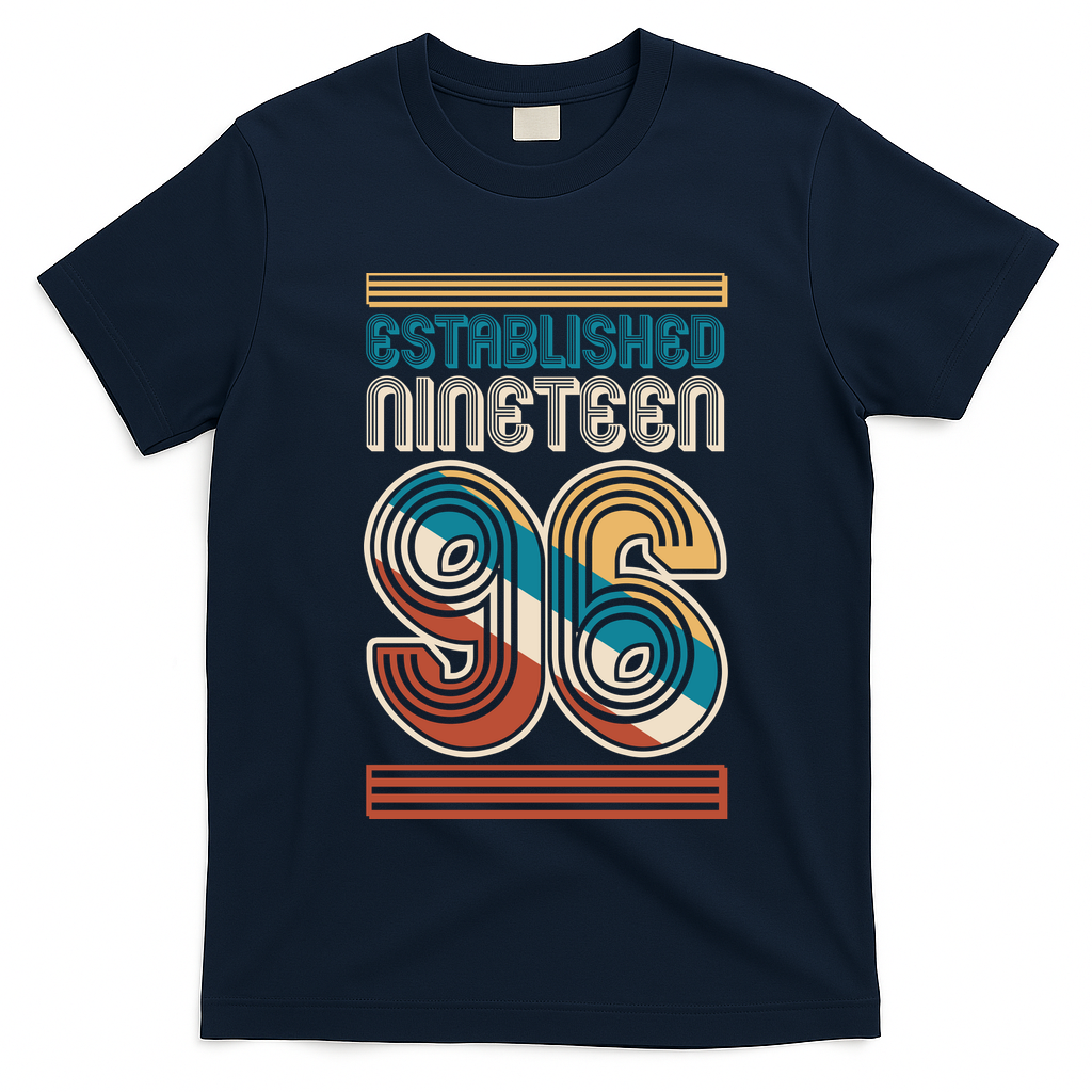 30th Birthday 1996 Established Nineteen 96 T-Shirt