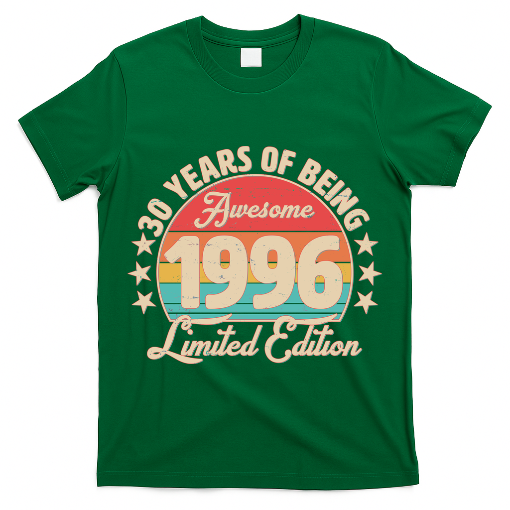 30th Birthday 30 Years Of Being Awesome 1996 Limited Edition T-Shirt