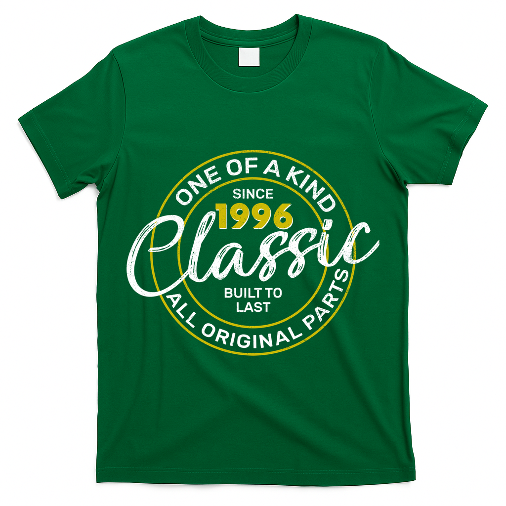 30th Birthday One Of A Kind Since 1996 Classic Built To Last All Original Parts  T-Shirt